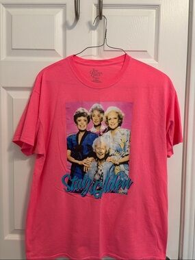 The Golden Girls 'Stay Golden' Pink Graphic Tee